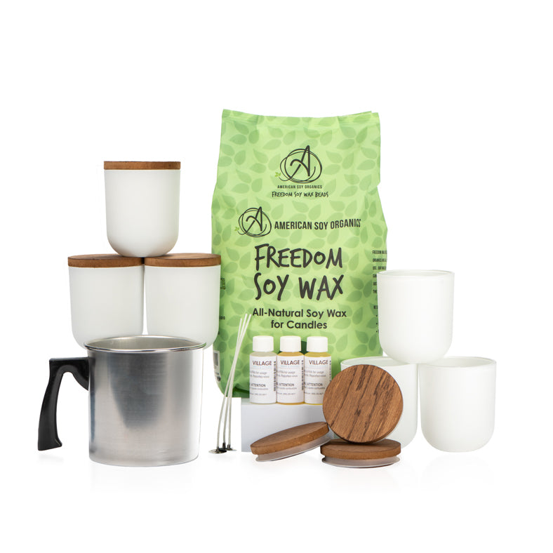 Soy Candle Kit for getting started with candle making || Kit de bougies de soja pour débuter dans la fabrication de bougies