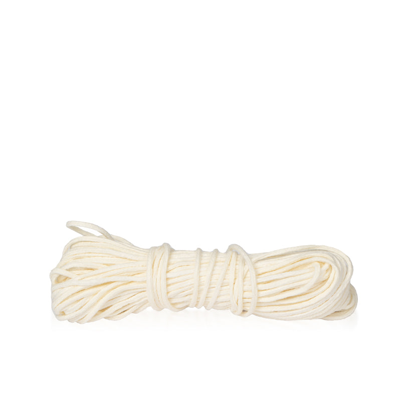 Durable cotton braided wick for candle making || Mèche tressée en coton durable pour la fabrication de bougies