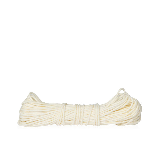 Durable cotton braided wick for candle making