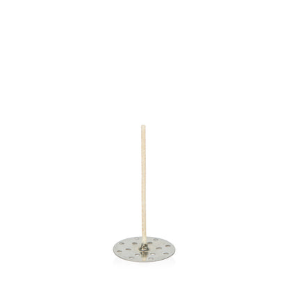 HTP83 Self-Centering Votive Wick for Soy Candles - 2.5" length, 31mm base. Natural, pre-tabbed wick for strong fragrance and color in votive soy candles.