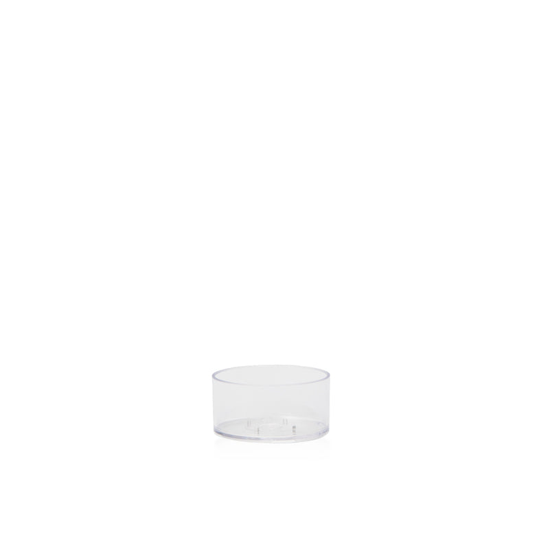 Empty Glass Tealight Cup - Versatile Container for Candle Making and Storage || Tasse à bougie chauffe-plat en verre vide – Récipient polyvalent pour la fabrication et le stockage de bougies