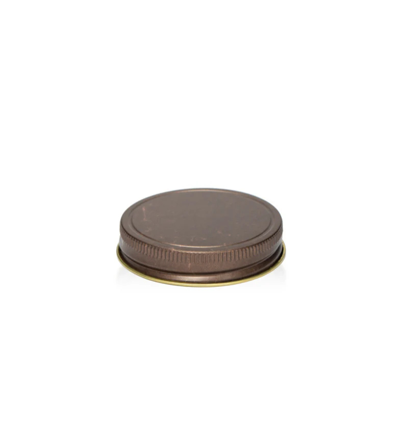 Bronze Distressed Lid in Rustic Vintage Style for candle making and crafting || Couvercle en bronze vieilli de style vintage rustique pour la fabrication et l'artisanat de bougies.