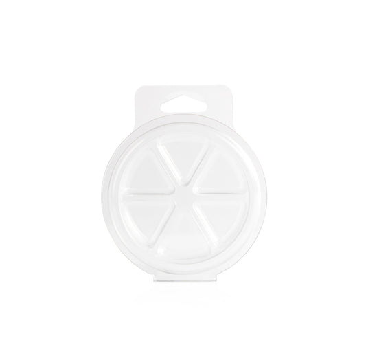 6 cavity pie shaped clamshell mold from Village Craft & Candle for candle making and crafting