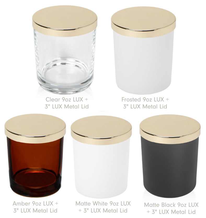 Lid - 3" LUX Metal - 12pk