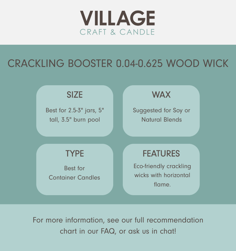 Crackling Booster .04-.625 Mèche en bois