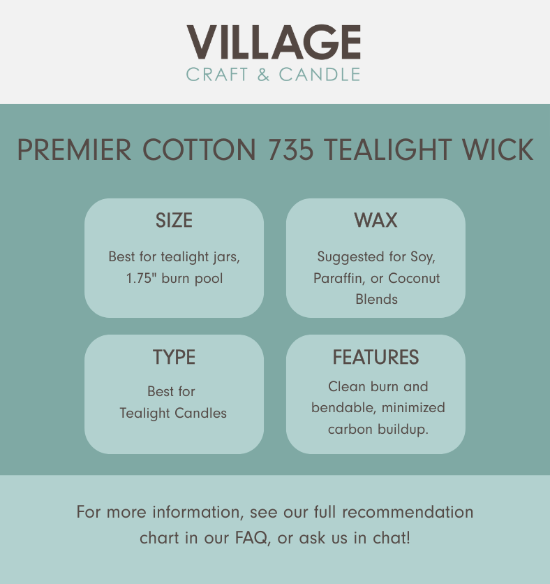 Premier Cotton 735 Tealight Wick