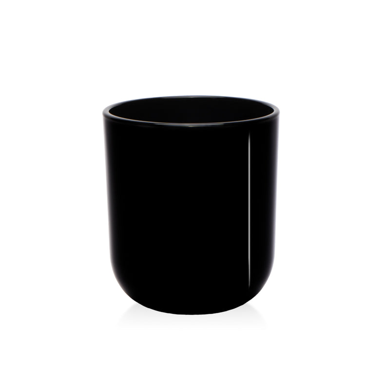 Glossy Black 10oz TERRA Glass Jar for Candle Making || Pot en verre TERRA de 10 oz noir lustré pour la fabrication de bougies