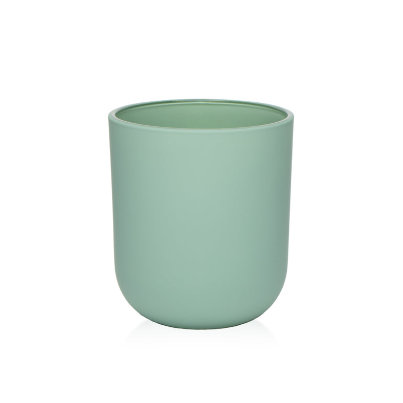 Sage 10oz TERRA Glass Jar for Candle Making || Pot en verre TERRA de 10 oz couleur sauge pour la fabrication de bougies