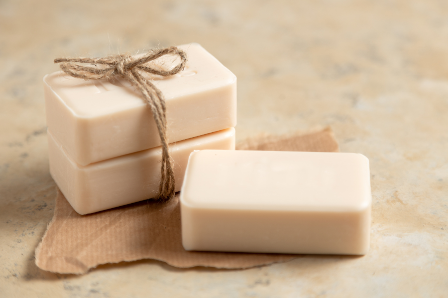 Handmade solid shampoo bars for natural hair care