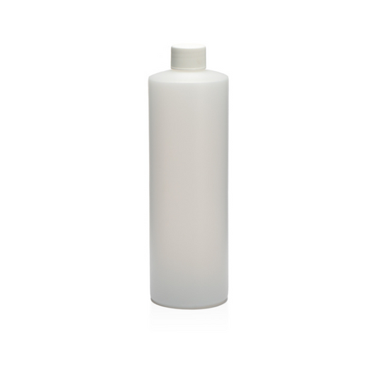 16oz HDPE White Cylinder Bottles with caps for candle making and crafting 