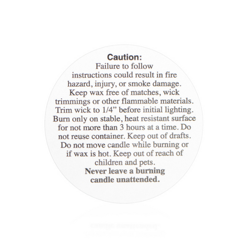 1000 pcs. Tealight General Caution Label for Candle Making || 1000 pcs. Étiquette de prudence générale de Tuoight pour la fabrication de bougies
