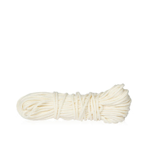 Braid #1 for 2.5" beeswax & paraffin candles. Fits 2.5"-3" pillar wax. Durable cotton material. Ideal for candle making.