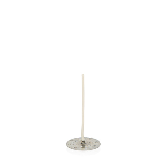 Self-centering votive zinc core wick for candle making and crafting 