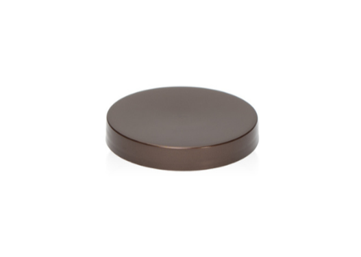 Brown Plastic candle jar lid for candle making and crafting 