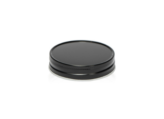 Gloss Black Metal Element lids for Candle Making and Crafting 