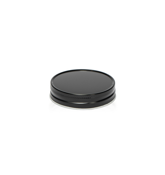 Gloss Black Metal Element lids for Candle Making and Crafting 