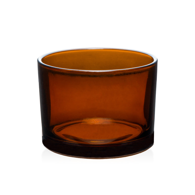 15oz Clear Amber LUX Jar - Versatile Container for Candle Making and Storage || Pot LUX ambré transparent de 15 oz - Récipient polyvalent pour la fabrication et le stockage de bougies