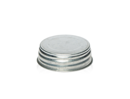Silver country lid for candle making 