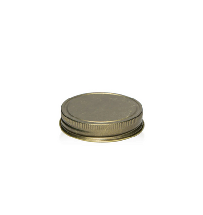 Gold Distressed Lid in Rustic Vintage Style for candle making and crafting || Couvercle doré en détresse dans un style vintage rustique pour la fabrication et l'artisanat de bougies
