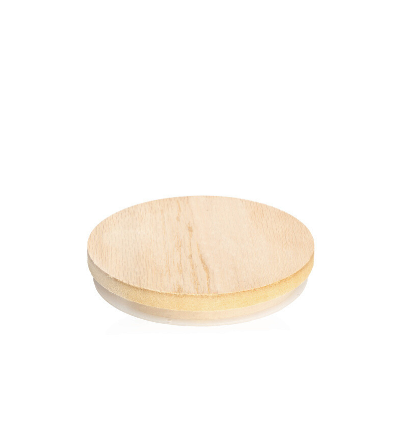 4-inch LUX Natural Oak Lid for candle making and crafting || Couvercle en chêne naturel LUX de 4 pouces pour la fabrication et l'artisanat de bougies