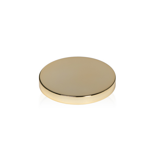 3-inch TERRA Metal Lid in Luxurious Gold Finish for Candle Making and Crafting 