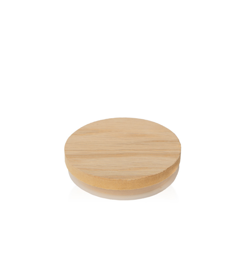 3-inch Natural Oak TERRA Wood Lid for candle making and crafting || Couvercle en bois TERRA en chêne naturel de 3 pouces pour la fabrication et l'artisanat de bougies
