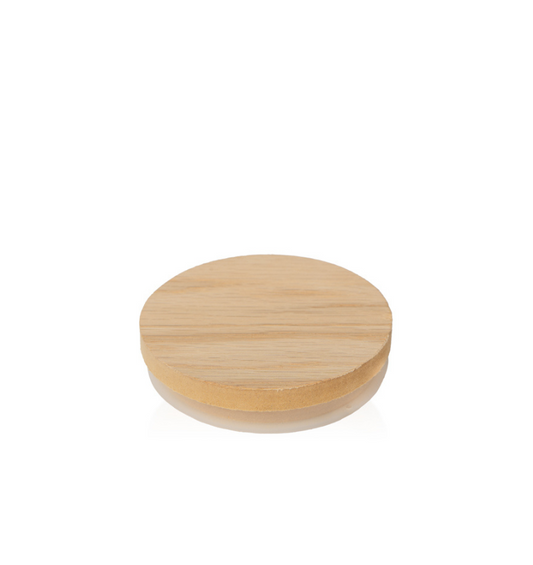 3-inch Natural Oak TERRA Wood Lid for candle making and crafting 