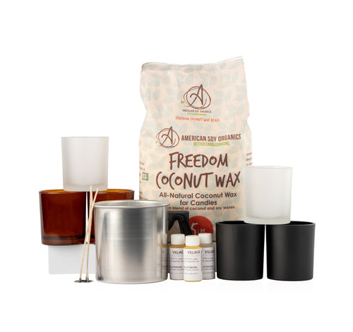 Image of 30 piece candle making kit from Village Craft & Candle | Image d'un kit de fabrication de bougies en 30 pièces de Village Craft & Candle