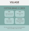 Cotton Braid #1 Wick