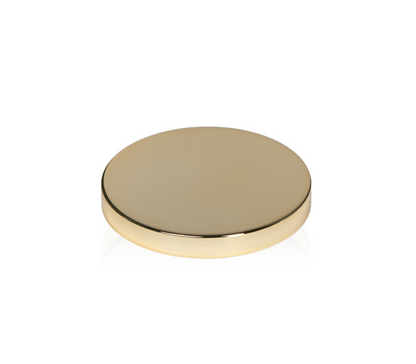 3-inch TERRA Metal Lid in Luxurious Gold Finish for Candle Making and Crafting || Couvercle en métal TERRA de 3 pouces dans une finition dorée luxueuse pour la fabrication et l'artisanat de bougies