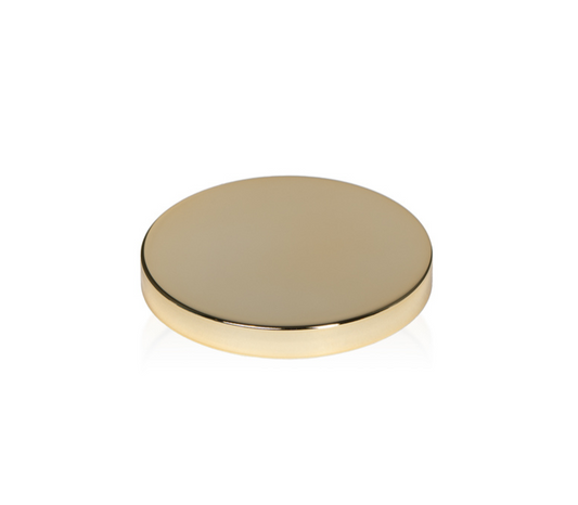 3-inch TERRA Metal Lid in Luxurious Gold Finish for Candle Making and Crafting 
