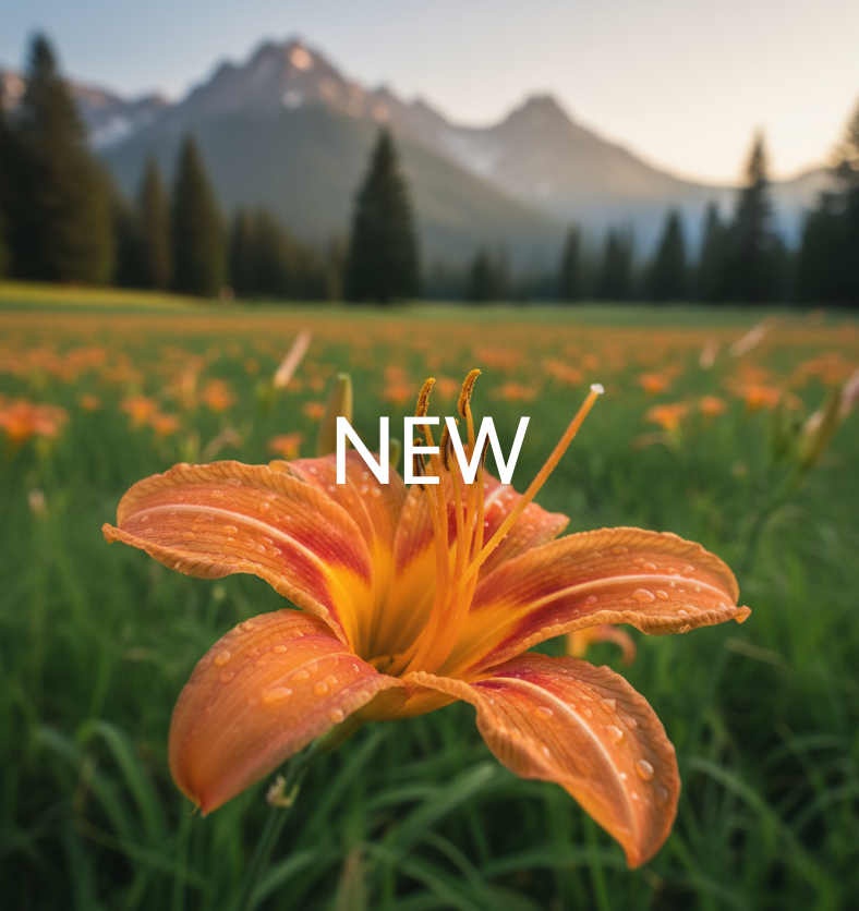 Close-up of a vibrant orange tiger lily flower, representing the scent of Tiger Lily Fragrance Oil. || Gros plan d'une fleur de lys tigré orange vif, représentant la fragrance de l'huile parfumée Lys Tigré.