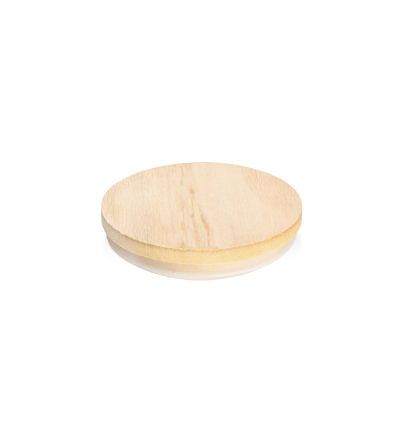 4-inch LUX Natural Oak Lid for candle making and crafting || Couvercle en chêne naturel LUX de 4 pouces pour la fabrication et l'artisanat de bougies