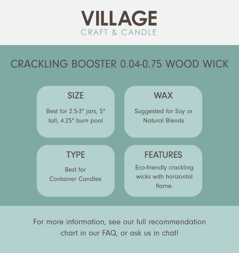 Crackling Booster .04-75 Wood Wick
