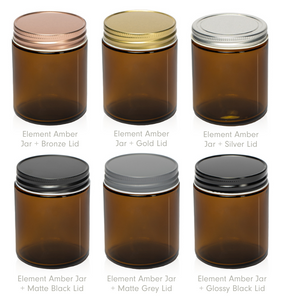 Element Metal lids fit our Flint and Amber Element jars