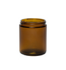 Image of an amber glass jar to represent Village Craft & Candle's 8oz Amber Element Straight Side Jar for candle making || Image d'un pot en verre ambre représentant le pot droit Element ambre de 8 oz de Village Craft & Candle pour la fabrication de bougies.