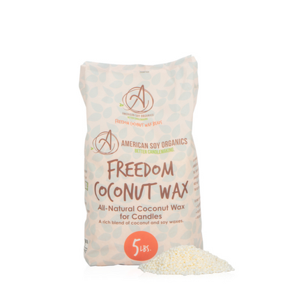 Freedom Coconut Wax 5lbs bag for candle making and crafting || Sac Freedom Coconut Wax 5lbs pour la fabrication et l’artisanat de bougies