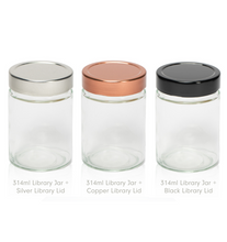 

Load image into Gallery viewer, Jar - Library - 314ml for Candle Making || Jar - Bibliothèque - 314 ml pour la fabrication de bougies


