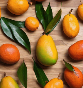 Mango Tangerine EmotiScents (Well Being) - Fragrance Oil: Harmonious blend of ripe mango and zesty tangerine.| Huile parfumée EmotiScents à la Mangue et à la Mandarine (Bien-Être) : Un mélange harmonieux de mangue mûre et de mandarine pétillante.