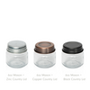 Madison 6oz Jar with Zinc, Copper and Black Lid Finish Options - Versatile Container for Candle Making and Storage. | Pot Madison de 6 oz avec options de finition de couvercle en zinc, en cuivre et en noir - Contenant polyvalent pour la fabrication de bougies et le stockage.