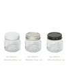 Madison 6oz Jar with White, Silver and Black Lid Finish Options - Versatile Container for Candle Making and Storage. | Pot Madison de 6 oz avec options de finition de couvercle en blanc, en argent et en noir - Contenant polyvalent pour la fabrication de bougies et le stockage.