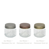 Madison 6oz Jar with Zinc, Bronze and Gold Lid Finish Options - Versatile Container for Candle Making and Storage. | Pot Madison de 6 oz avec options de finition de couvercle en zinc, en bronze et en or - Contenant polyvalent pour la fabrication de bougies et le stockage.