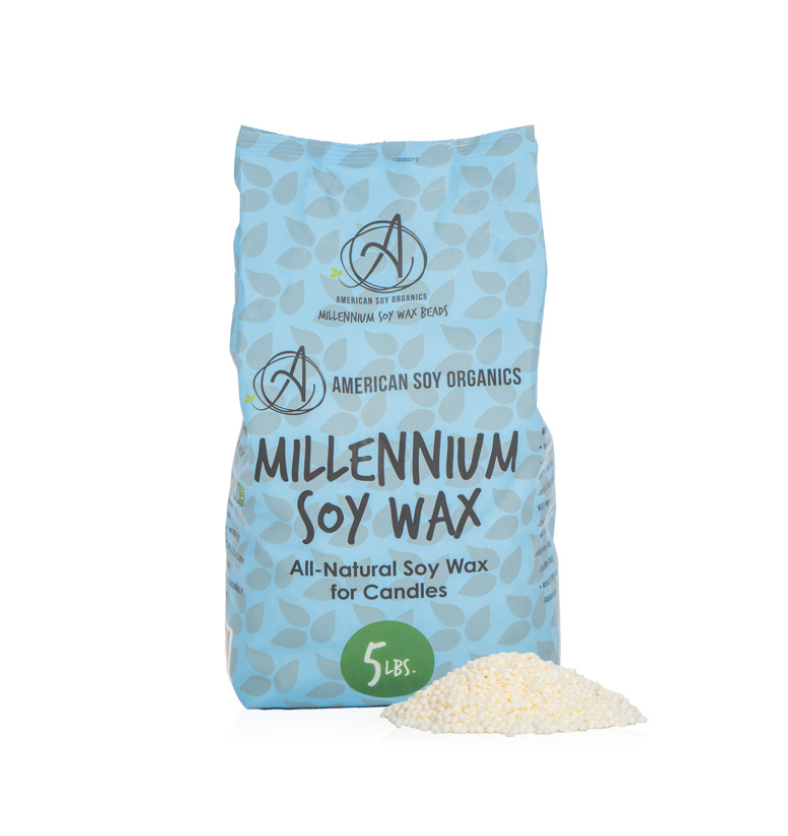 Millennium Soy Wax 5lbs bag for candle making and crafting || Sac Millennium Soy Wax 5lbs pour la fabrication et l’artisanat de bougies