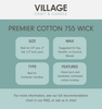 Premier Cotton 755 Wick