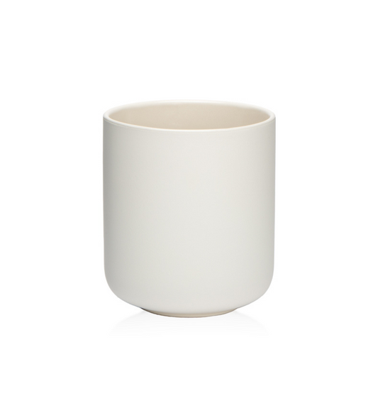 Stylish 10oz White Ceramic TERRA Jar - Versatile Container for Candle Making and Storage 