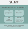 Ultimate .03-.625 Mèche en bois