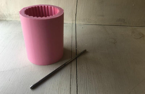 Fluted Pillar 3 x 4 - Silicone Mold for Candle Making || Pilier cannelé 3 x 4 - Moule de silicone pour la fabrication de bougies