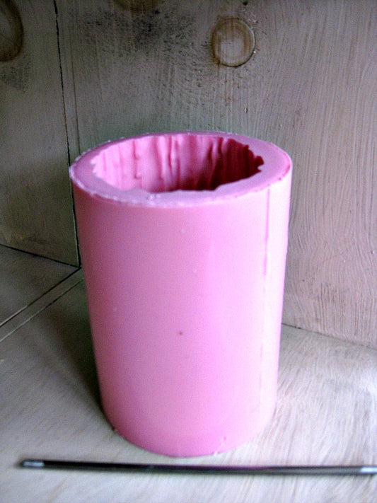 Rustic Pillar 3.4 x 5 Silicone Mold for Candle Making 